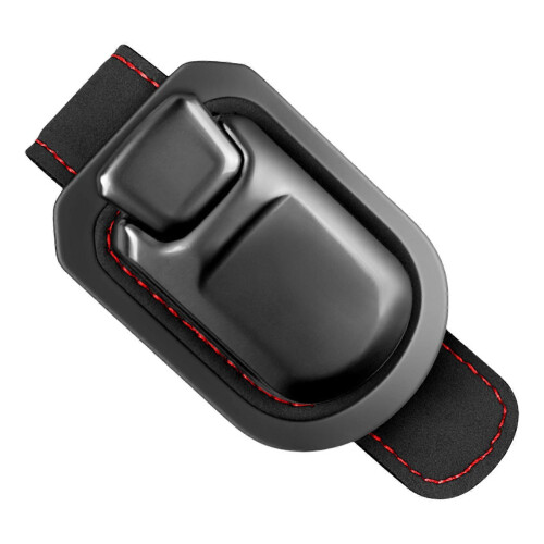 (Black) Car Visors Sunglasses Holder, PU Leather, Adjustable Clip Suitable for Commuters, Easy Access and Secure Eyewear Storage