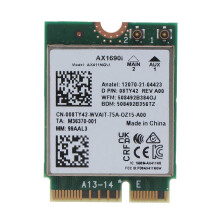 (single card) WiFi AX411NGW AX411 Killer 1690i Notebook WIFI6E 2.4GHz/5GHz/6GHz Killer Game Wireless Network Card Bluetooth-compatible