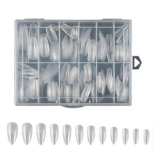 (02style) Long Fake Nail Tips 240pcs Pre-Shape Press On Nail Full Cover Nail Tips Artificial False Nail for DIY Home Nail Salon