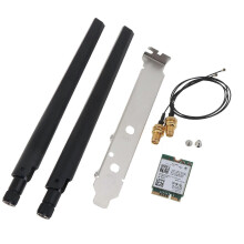 (add external antenna) WiFi AX411NGW AX411 Killer 1690i Notebook WIFI6E 2.4GHz/5GHz/6GHz Killer Game Wireless Network Card Bluetooth-compatible