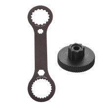 (Black) Professional Bicycles Bottom Bracket Removal Tool Aluminum Alloy Precisions Bike Maintenance Tool Bottom Bracket Wrench  Red