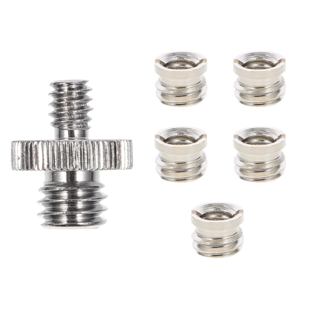 1/4 To 3/8 Tripod Screw Adapter 5 Pack For Camera Tripods Thread Converter Photography Equipment Bronze 9347817764949