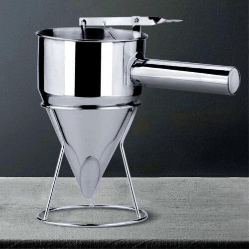 600ml/1200ml Stainless Steel Kitchen Funnel Large Capacity Detachable Cone-Shaped 2