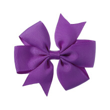 Presilhas de cabelo tipo jacaré para meninas, laços de cabelo com bordas onduladas em material de gorgorão macio, laço de fita de gorgorão com