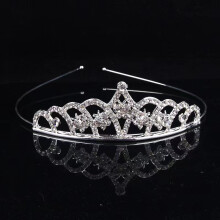 Prinsessenkroon voor kinderen, verzilverde haarkam met strass-steentjes, lichtgewicht en duurzaam, opvallend ontwerp van legering, perfect voor een