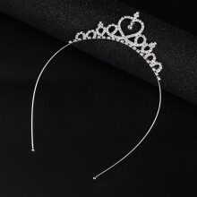 Coroa infantil com strass, tiara feminina brilhante de alta qualidade, estilo princesa, leve e feita de liga metálica, que brilha sob o sol, ideal