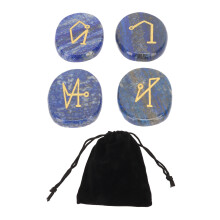 Sammetspåse med dragsko graverad med gyllene ärkeängel för Reiki Healing Meditation och kristallförvaring Elegant Hållbar Återanvändbar
