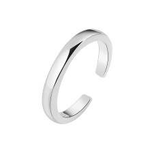 Lugnande fidgetring för dagligt bruk, modesmycken anti-ångestpärlring med roterande pärlmekanism, elegant justerbar cz fyra blad stapelbar ring