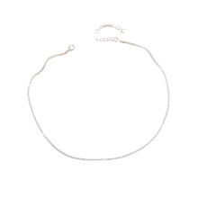 Collana versatile con perle per clavicola, collana glitterata che non si ossida con una lucentezza straordinaria, design leggero a strati per donne,
