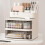 (1) Desktop Makeup Organiser Storage Box With Clear Drawer Space Saving Stackable Cosmetics  Storage Container for Vanity Multicolor 4