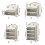 (4) Desktop Makeup Organiser Storage Box With Clear Drawer Space Saving Stackable Cosmetics  Storage Container for Vanity Multicolor 3