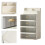 (1) Desktop Makeup Organiser Storage Box With Clear Drawer Space Saving Stackable Cosmetics  Storage Container for Vanity Multicolor 2