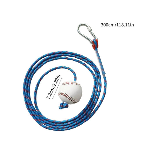 Reinforced Hitting Rope Baseball Softball Trainer Develops Power Swings Controls Practice Baseball Training Assistance 2