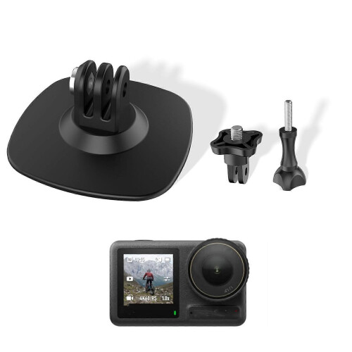 (Bundle 2) Aluminum Adhesive Mount For Action Cameras Strong Hold On Multiple Surfaces 180 Degree Adjustable Angle Universal Compatibility Multicolor 1