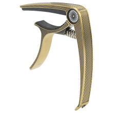 Capotraste para guitarra de 6 cordas, mecanismo de mola de troca rápida com design ergonômico para tocar sem esforço, durabilidade de nível