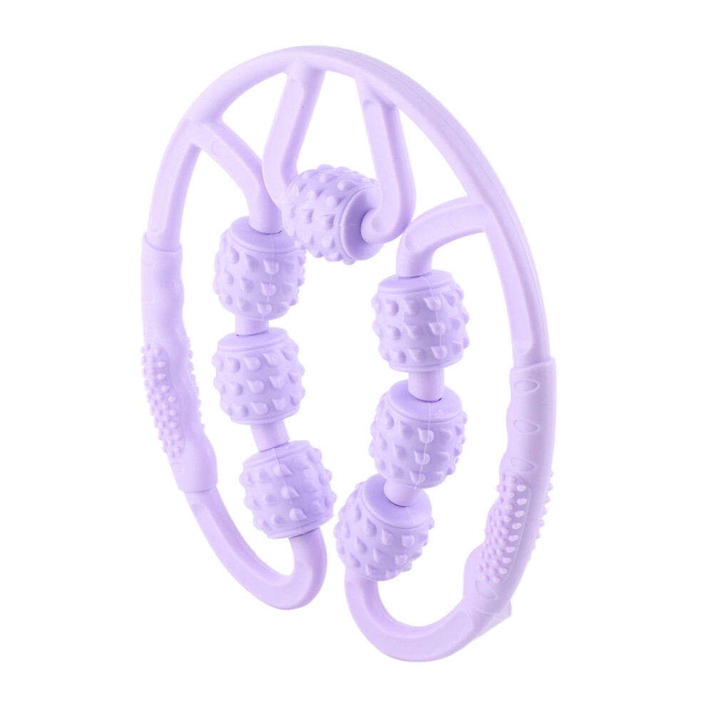 U Shape 7 Wheel Massage Roller for Calves & Arms - Relieve Muscle Soreness