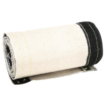 Insulated Wire Hose Cover Aluminized Outer Layer Heat Shield Sleeve Gray White 600x106mm