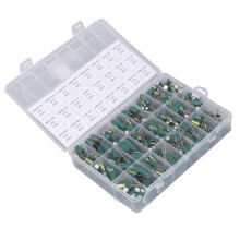 460PCS Electrolytic Capacitor Kit 6.3V-50V Green for Audio & Power Amplifiers