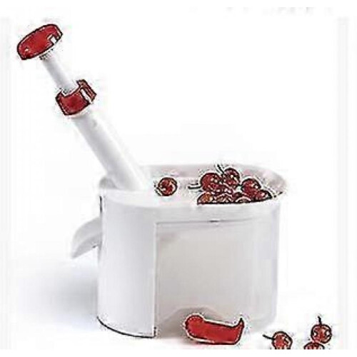 Cherry Corer (Red+White) 1pc 2