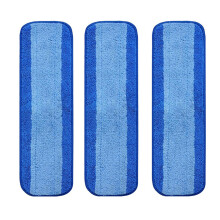 3Pieces Microfiber Mop Pad for Mop 18inch Washable Reusable