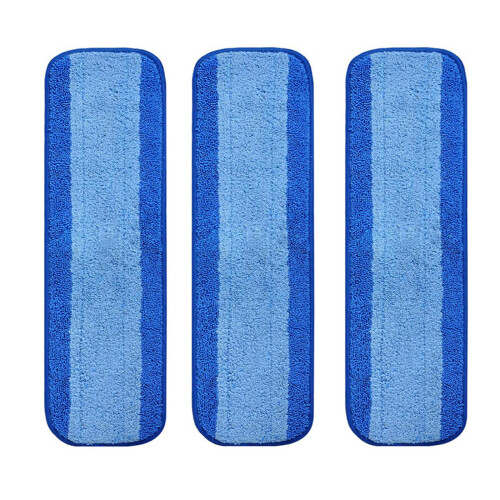 3Pieces Microfiber Mop Pad for Mop 18inch Washable Reusable
