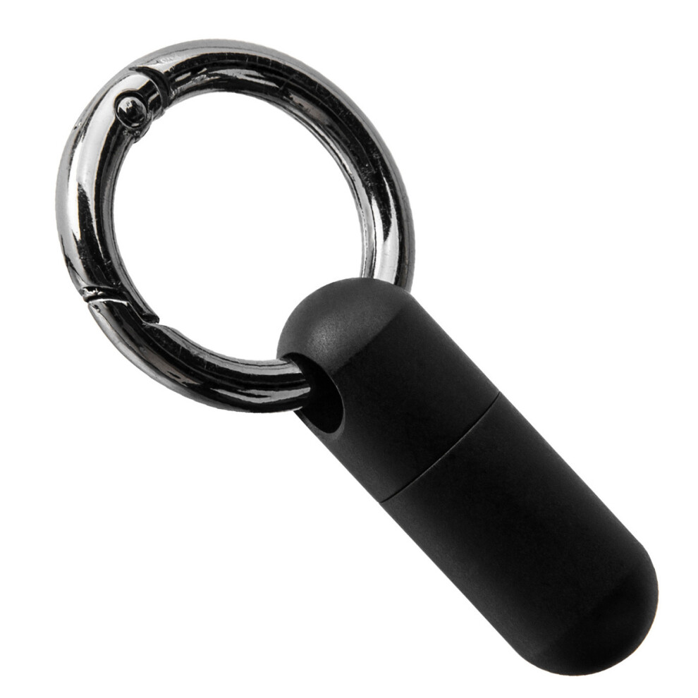 Keychain Pill Holder, Portable Pill Case Compact and Lightweight Waterproof Pill Container, Titanium Alloy Material for Outdoor Camping Hiking Travel