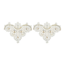 Apliques artesanais de strass, franjas de cristal, enfeites brilhantes, faixas para noivas, cintos, decoração de vestidos de casamento, prendedores