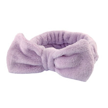 Make-up hoofdband voor vrouwen, te gebruiken tijdens het wassen van het gezicht en de huidverzorgingsroutine. Gemaakt van zachte koraalfleece stof,