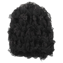 Soft and Breathable Headwear for Women, Lightweight Fabric Turban with Delicate Color and Pleated Style, Multifunctional Head Wrap for Home Travel