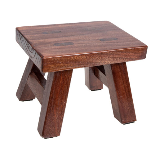 Solid Wood Footstool For Home Use, Bath Stool, Wooden Step Stool, Stable Thickened Legs, Shoe Changing Stool