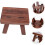Solid Wood Footstool For Home Use, Bath Stool, Wooden Step Stool, Stable Thickened Legs, Shoe Changing Stool 2