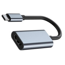 (4K30Hz) Portable USB C to HDMIs Adapter Supports 4K60Hz/4K30Hz Resolution Aluminum Construction for Smartphones Tablets Laptops Multicolor
