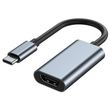 (4K60Hz) Portable USB C to HDMIs Adapter Supports 4K60Hz/4K30Hz Resolution Aluminum Construction for Smartphones Tablets Laptops Multicolor
