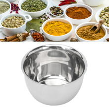 Mini piatto per salsa in acciaio inossidabile 4,2 cm con bordo a rolled, facile da pulire