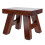 Solid Wood Small Step Stool for Adults, Thickened Elm Footstool, NonSlip, Compact Home Use, Shoe Changing and Dancing 1