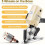 Electric Fabric Cutter with Automatic Blade Sharpening for Thick Fabrics, 35mm Heavy Duty Rotary 3
