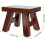 Solid Wood Small Step Stool for Adults, Thickened Elm Footstool, NonSlip, Compact Home Use, Shoe Changing and Dancing 2