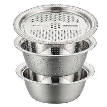 Stainless Steel Veggie Cutter Kit - Julienne Grater for Kitchen