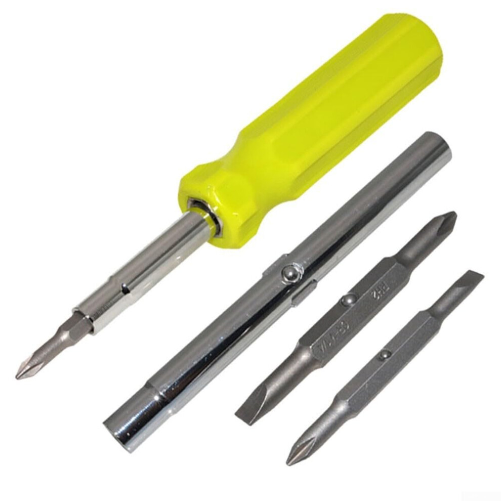Screwdriver Ergonomic Slotted And Phillips With Replaceable Bits For Electric Car Toy Maintenance Home Repairs 9187378547892