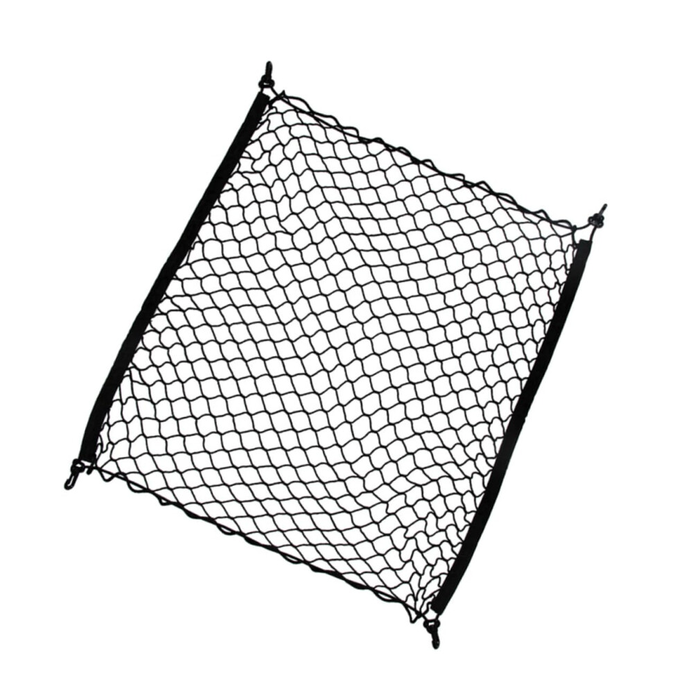 70X70cm Dual Layer Trunk Cargo Net With 4 Hooks Universal Car Storage Mesh For Suv Organization 9382693504081