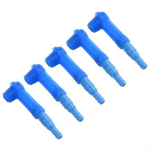 Brake Fluid Replacement Tool 5Piece Kit for Cars, Trucks and Construction Vehicles Blue Plastic Connectors