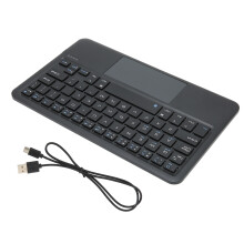 Wiederaufladbare kabellose kleines Tastatur mit Multi-Touch für Tablets Schwarz