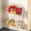 Hanging Onion Ginger Basket with Drain Hole - Clear Wall Storage for Kitchen Bathroom 2