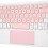 Mini tastiera wireless da 200 mAh bianco-rosa per iOS 12