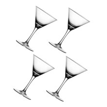 4pcs Elegant Tall Crystal Martini and Cocktail Glasses for Weddings Parties Bar Drinks Desserts