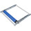 Material Support Bracket for Cutting Machines, Height Adjustable 55mm135mm, Foldable Blue Stand 4