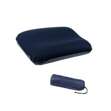 (Navy Blue) Quick Inflate Camp Pillows Waterproofed Nylons Cover Light weight Compressible For Travel Outdoor Car Offices Use Navy Blue