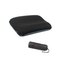(Black) Quick Inflate Camp Pillows Waterproofed Nylons Cover Light weight Compressible For Travel Outdoor Car Offices Use Navy Blue
