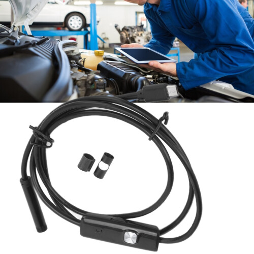 AN97-7 7mm Waterproof Endoscope Camera 6LED 5m Inspection Borescope