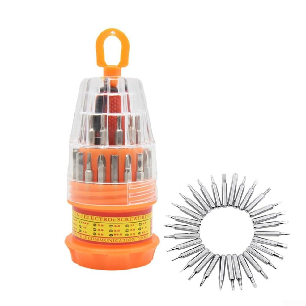 31 In 1 Screwdriver Bit Set With Ratchet For Phones, Glasses, Electronics And More, Phone Eyeglass Tools 9187378548202